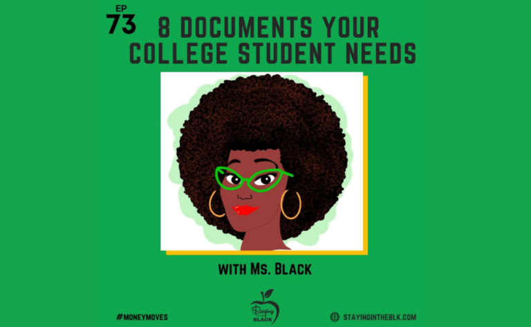 8 Document Your College Student Needs